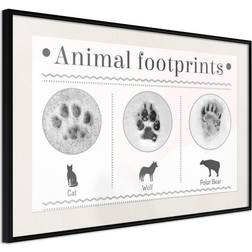 Arkiio Affisch Footprints [Poster] 60x40 Poster